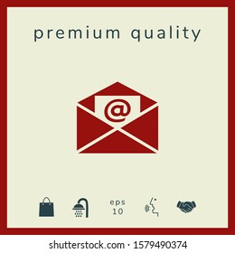 Email symbol icon. Graphic elements for your design