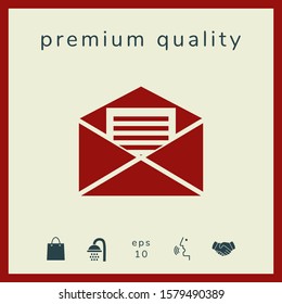 Email symbol icon. Graphic elements for your design