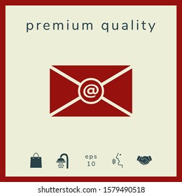 Email symbol icon. Graphic elements for your design