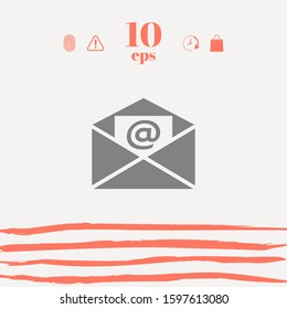 Email symbol icon. Graphic elements for your design