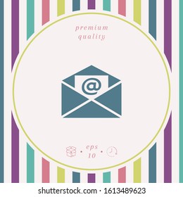 Email symbol icon. Graphic elements for your design