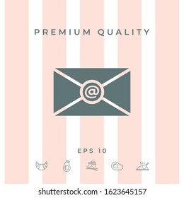 Email symbol icon. Graphic elements for your design