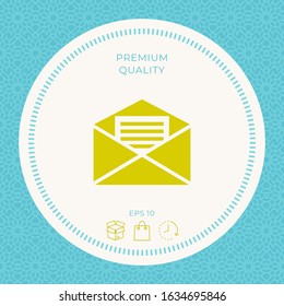 Email symbol icon. Graphic elements for your design