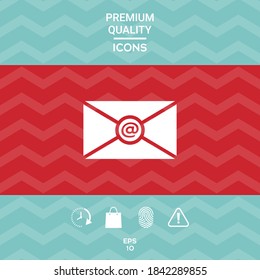 Email symbol icon. Graphic elements for your design