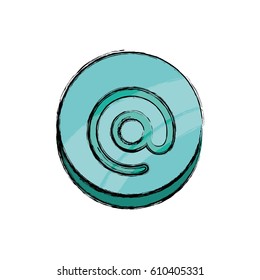 At email symbol icon vector illustration graphic design