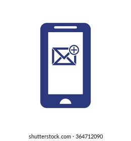   email symbol isolated icon, vector illustration. Flat design style.