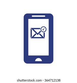   email symbol isolated icon, vector illustration. Flat design style.