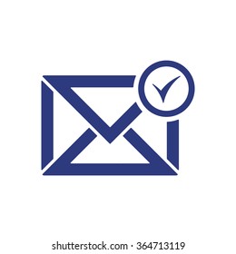   email symbol isolated icon, vector illustration. Flat design style.