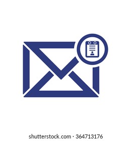   email symbol isolated icon, vector illustration. Flat design style.