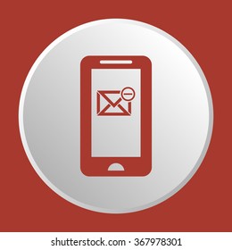   email symbol isolated icon, vector illustration. Flat design style.