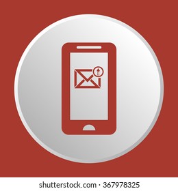   email symbol isolated icon, vector illustration. Flat design style.