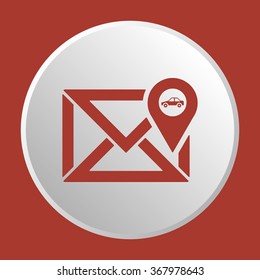   email symbol isolated icon, vector illustration. Flat design 