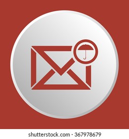   email symbol isolated icon, vector illustration. Flat design  
