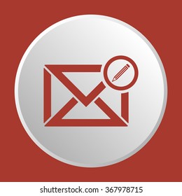   email symbol isolated icon, vector illustration. Flat design style.