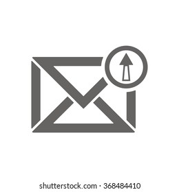  email symbol isolated icon, vector illustration. Flat design style.
