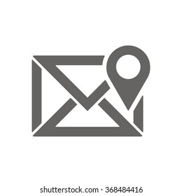   email symbol isolated icon, vector illustration. Flat design style.