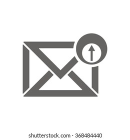   email symbol isolated icon, vector illustration. Flat design style.