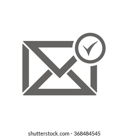   email symbol isolated icon, vector illustration. Flat design style.