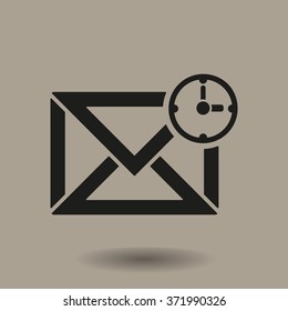   email symbol isolated icon, vector illustration. Flat design style.