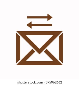   email symbol isolated icon, vector illustration. Flat design  