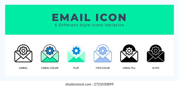 Símbolo de correo electrónico. logotipo. icono de Ilustración vectorial.
