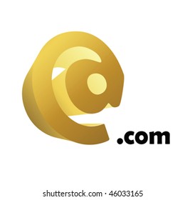 E-mail symbol over white background