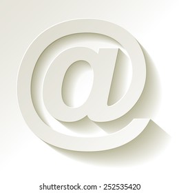 E-Mail Symbol paper white