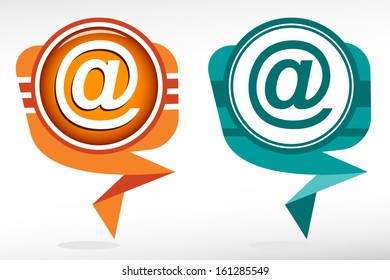 Email symbol - pointer, set