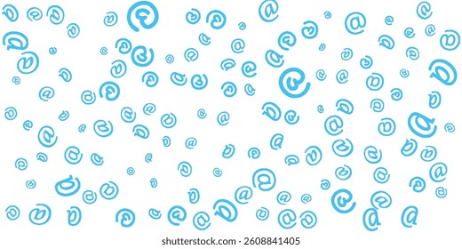 e-mail at symbol Seamless Pattern. Ornament can be used for Gift wrapping paper, pattern fills, web page background,surface textures and fabrics.