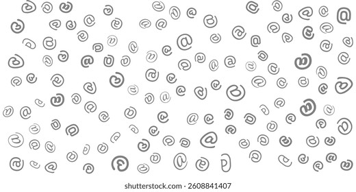 e-mail at symbol Seamless Pattern. Ornament can be used for Gift wrapping paper, pattern fills, web page background,surface textures and fabrics.