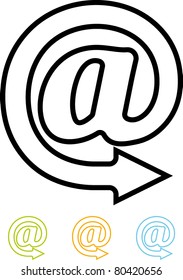 Email symbol vector icon
