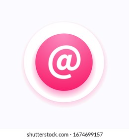 Símbolo de correo electrónico. Icono del vector, diseño plano