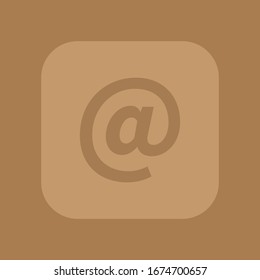 Símbolo de correo electrónico. Icono del vector, diseño plano