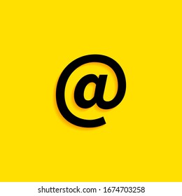 Email symbol. Vector icon, flat design