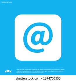 Email symbol. Vector icon, flat design
