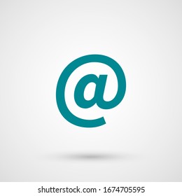 Email symbol. Vector icon, flat design