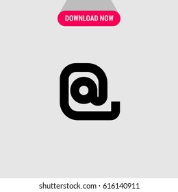 Email Symbol Vector Icon, The symbol of email on white background. Simple, modern flat vector illustration for mobile app, website or desktop app   