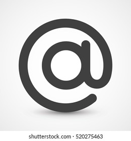 Email Symbol - Vector Icon. At Sign