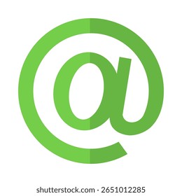 Email at symbol vector set illustration.