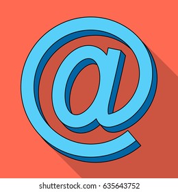Email symbol.Mail and postman single icon in flat style vector symbol stock illustration web.