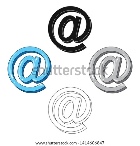 Email symbol.Mail and postman single icon in cartoon,black style vector symbol stock illustration web.
