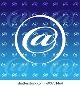 Email symbols isolated on background. Vector illustration.