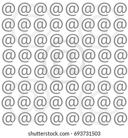 Email symbols isolated on background. Vector illustration.