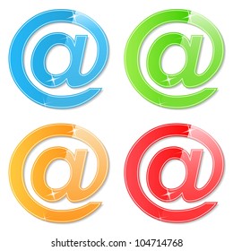 Email Symbols, vector eps10 illustration