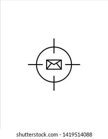 email targeting line icon,vector best line icon.
