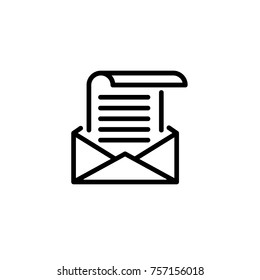 email template icon vector