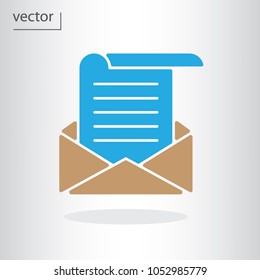 email template icon - vector illustration EPS 10, flat design icon