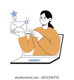 Email that Sells Modern illustrations. Eps 10 file on transparent background