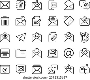 E-Mail - dünnzeitiges Vektordesign-Symbol