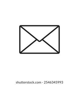 Email thin line vector icon